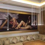 Arte y atrezzo. Marcos para cuadros de tamaño mural para importante hotel de gran lujo en Madrid.